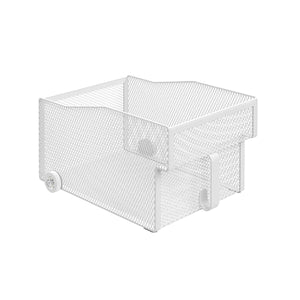 キッチン収納ケース ハンドル付きローラーストッカー 大容量 引き出し ラクラク 移動式収納 スライド収納 メッシュ構造