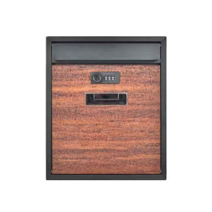 壁掛けポスト ブラウン 縦型