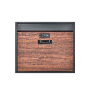 壁掛けポスト ブラウン 横型