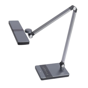 デスクライト 卓上ライト 照明 LEDスタンドライト デスクスタンド テーブルライト テーブルスタンド 読書灯 テレワーク 広範囲を照射 JIS規格 無段階調光 3段階調色 LED 学習机 電気スタンド ガンメタル