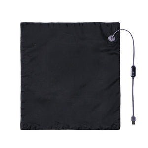 ENETANPO USB シートヒーター 超薄型 2mm 軽量 約90g 3段階温度 タイマー付 マグネット着脱 専用ケース付 ブラック