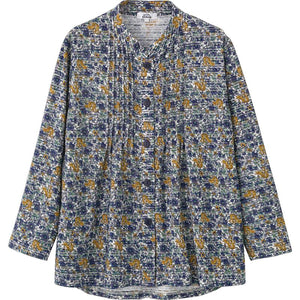 長袖 ワンタッチテープピンタックブラウス コン S/M~L/LL/3L