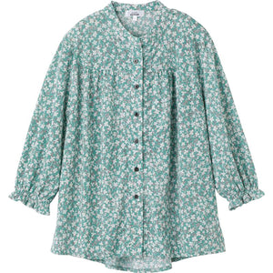 隠れファスナーブラウス グリーン S/M~L/LL