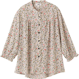 隠れファスナーブラウス ベージュ S/M~L/LL