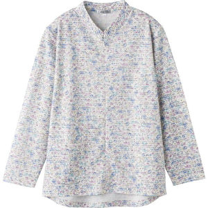 ロングファスナーTシャツ ブルー S/M~L/LL