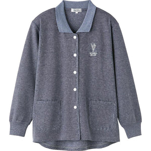 スナップ釦ポロカーディ ネイビー M~L