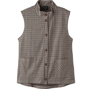 斜め釦ホールベスト カラシ系 M/L