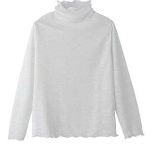 メロー衿ジャカートTシャツ オフ M~L/LL