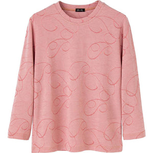 ジャカードTシャツ ピンク M~L/LL