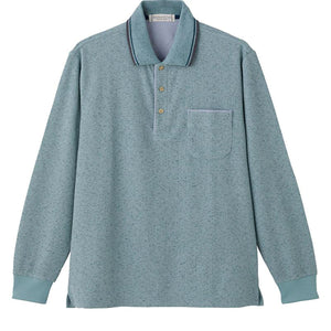 ワッフルポロシャツ ターコイズ M/L/LL