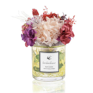 bonbonheur 透明感あふれるプリザーブドフラワーアレンジ 高級ギフトボックス入り ルビーレッド