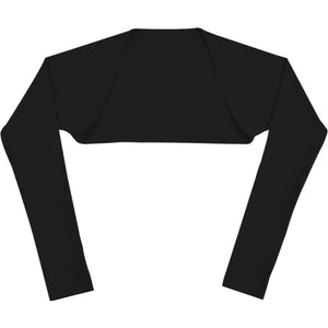 solshade801 UV ロングアームカバー ブラック L 【UVカット ボレロ アームカバー】ズリ落ちない フィンガーホール付き 紫外線対策 日焼け防止 スポーツ・アウトドア・ゴルフ・テニス・水着用 プチラッシュガード レディース