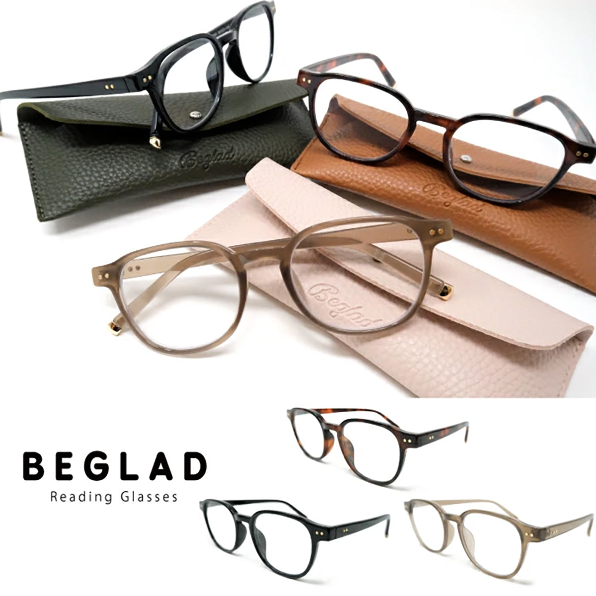 ビグラッド老眼鏡 TM2025 DBR +1.00/+1.50/+2.00/+2.50