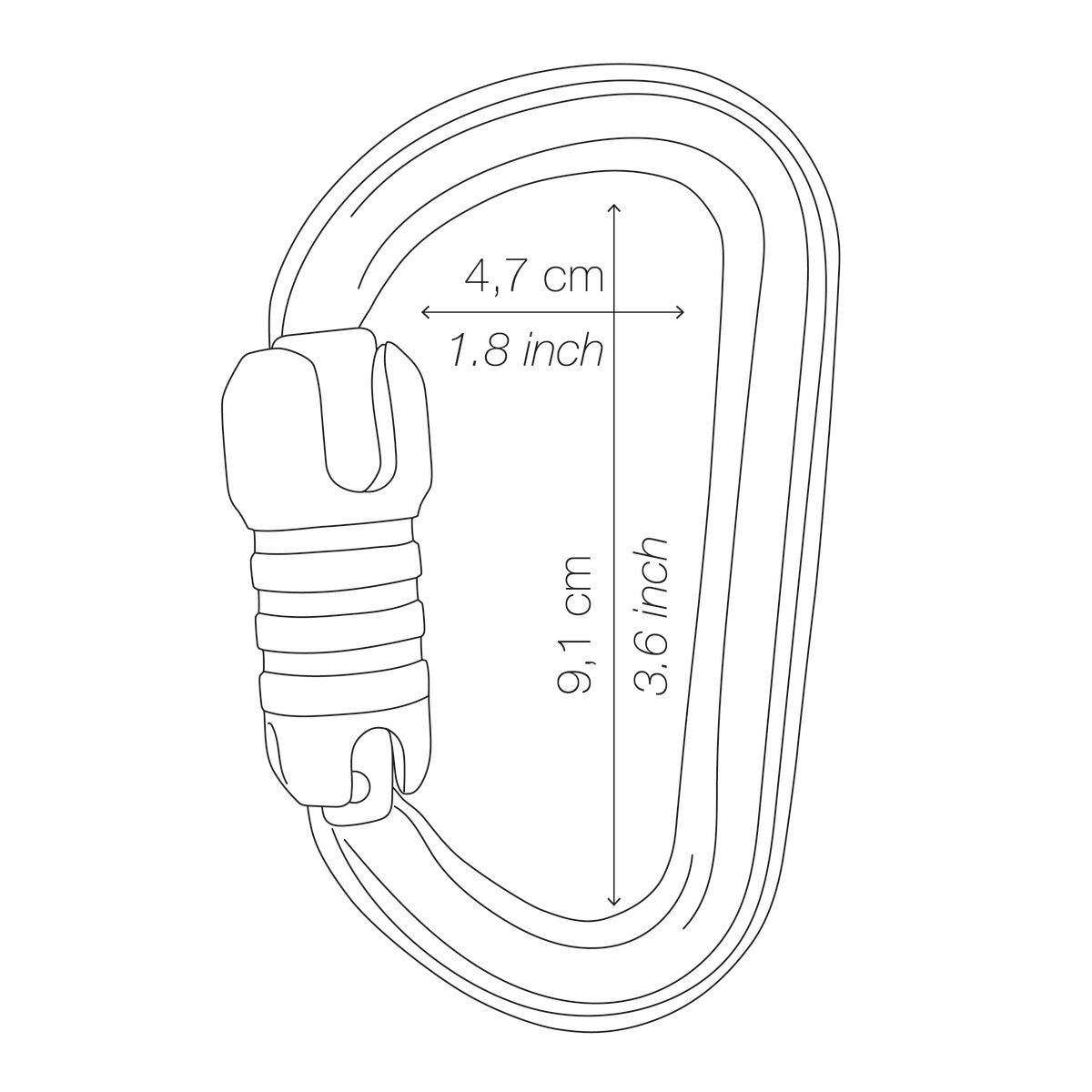 【ペツル/PETZL】ビーエムディ トライアクトロック カラビナ