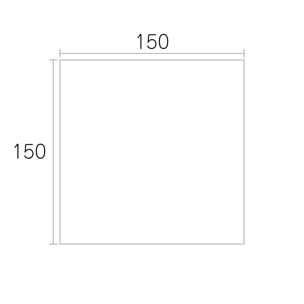【端材特価】アルミ複合板 片面白 150×150mm 厚み3mm