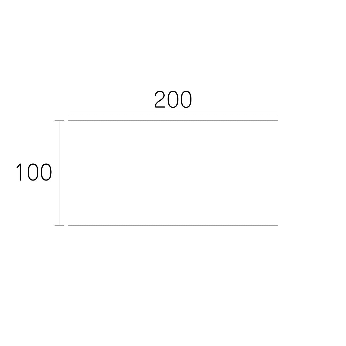 【端材特価】アルミ複合板 片面白 100×200mm 厚み3mm