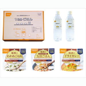 【尾西食品】長期保存食セット 1日分 ごはん