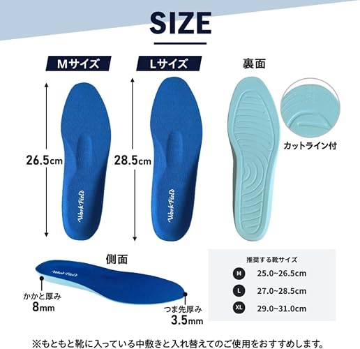 インソール マシュマロイン 極上やわらかフィット 男性用