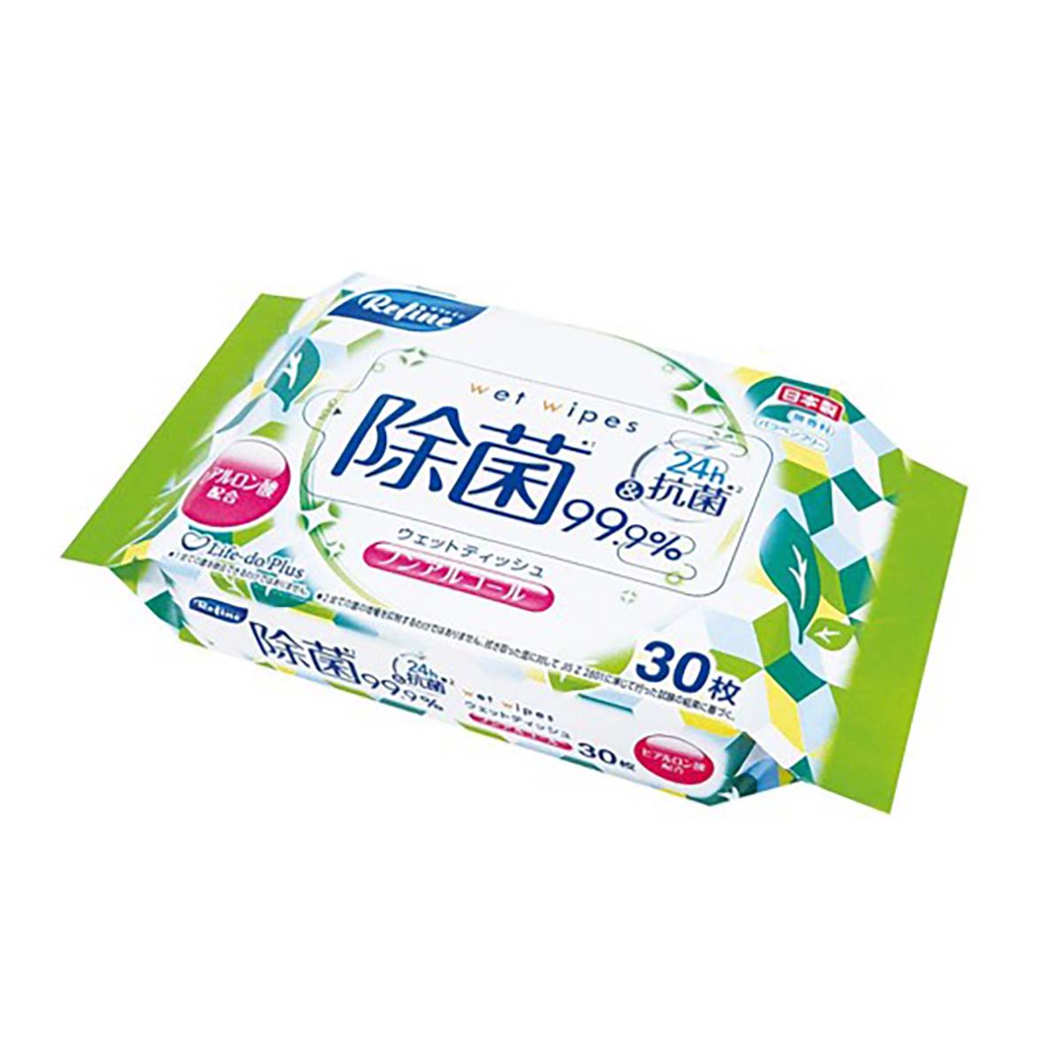 リファイン ノンアルコール除菌おでかけウェット30枚入 72個セット