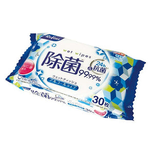 リファイン アルコール除菌おでかけウェット30枚入 72個セット