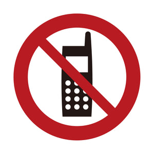 JIS禁止標識ピクトサインマグネットφ200 BAN-15M 携帯電話使用禁止