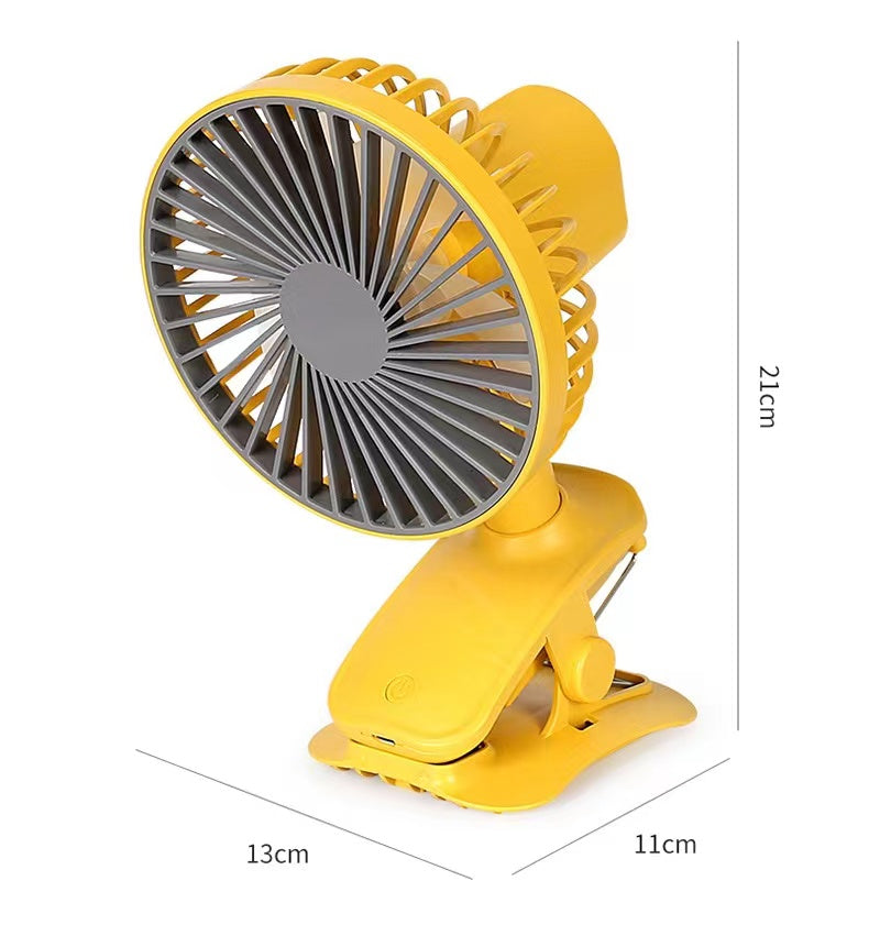 扇風機クリップタイプ イエロー MZL-31