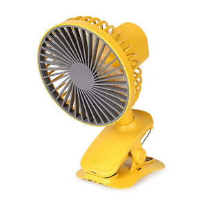 扇風機クリップタイプ イエロー MZL-31