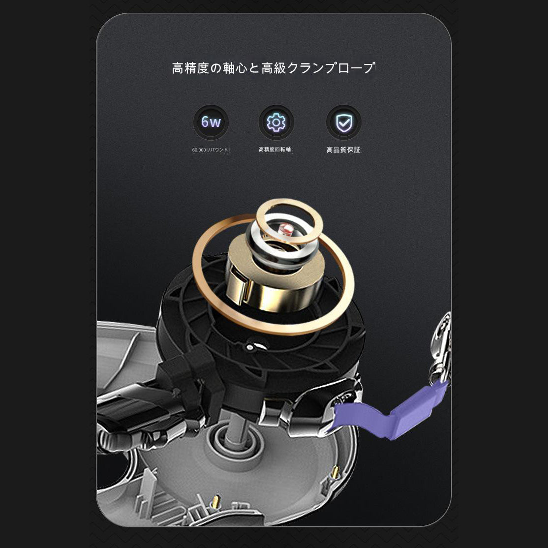 LEDライト付き伸縮リード5m ブルー 乾電池式 DT868(B)