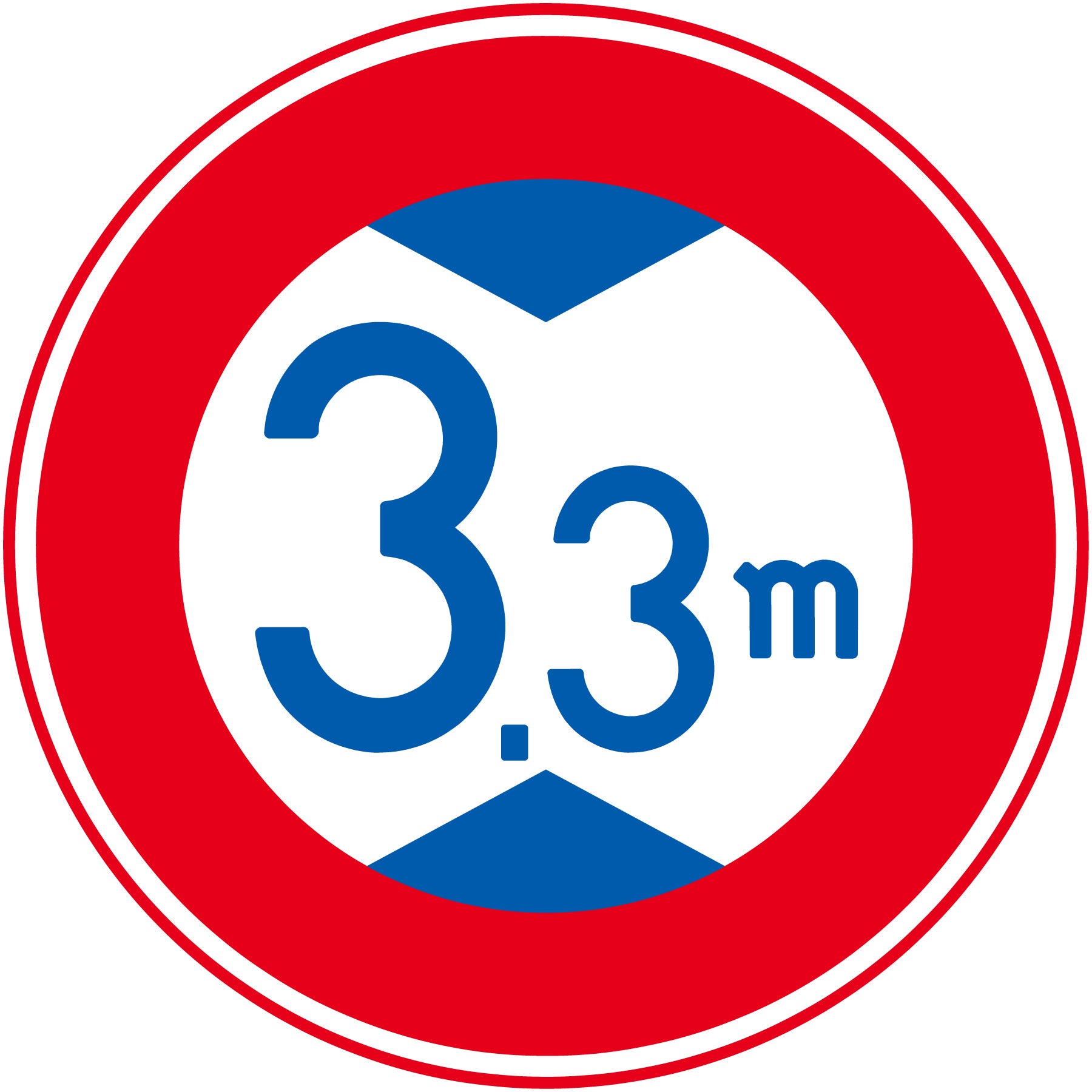 規制標識 S321 高さ制限 ステッカーφ400 – GREEN CROSS-select