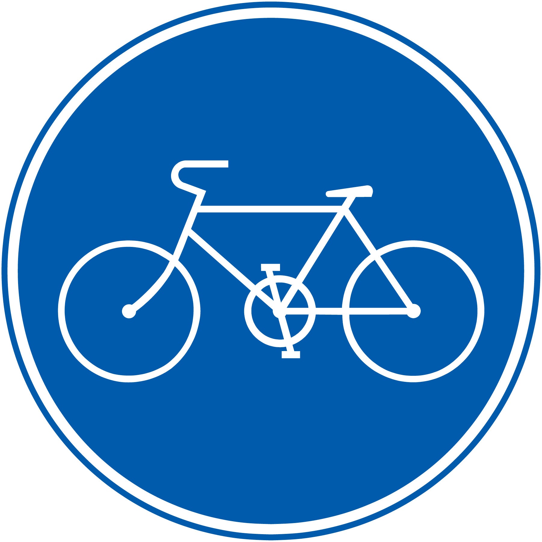 自転車（青色） 規制標識 S325－2 自転車専用 ステッカーφ400 – GREEN CROSS