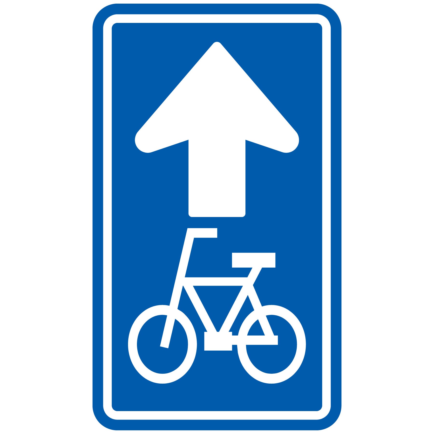 規制標識 E326－2－B 自転車一方通行 エコボードH200 – GREEN
