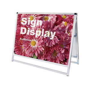 バリウススタンド看板 B1ヨコ ロー 両面 シルバー VASKAC-B1YLR