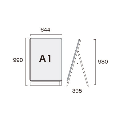 PGSK-A1LKS-G シルバー A1ロウ片面 屋外用