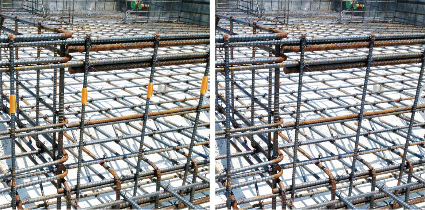 鉄筋フォトマーカー・オレンジ(10入り)