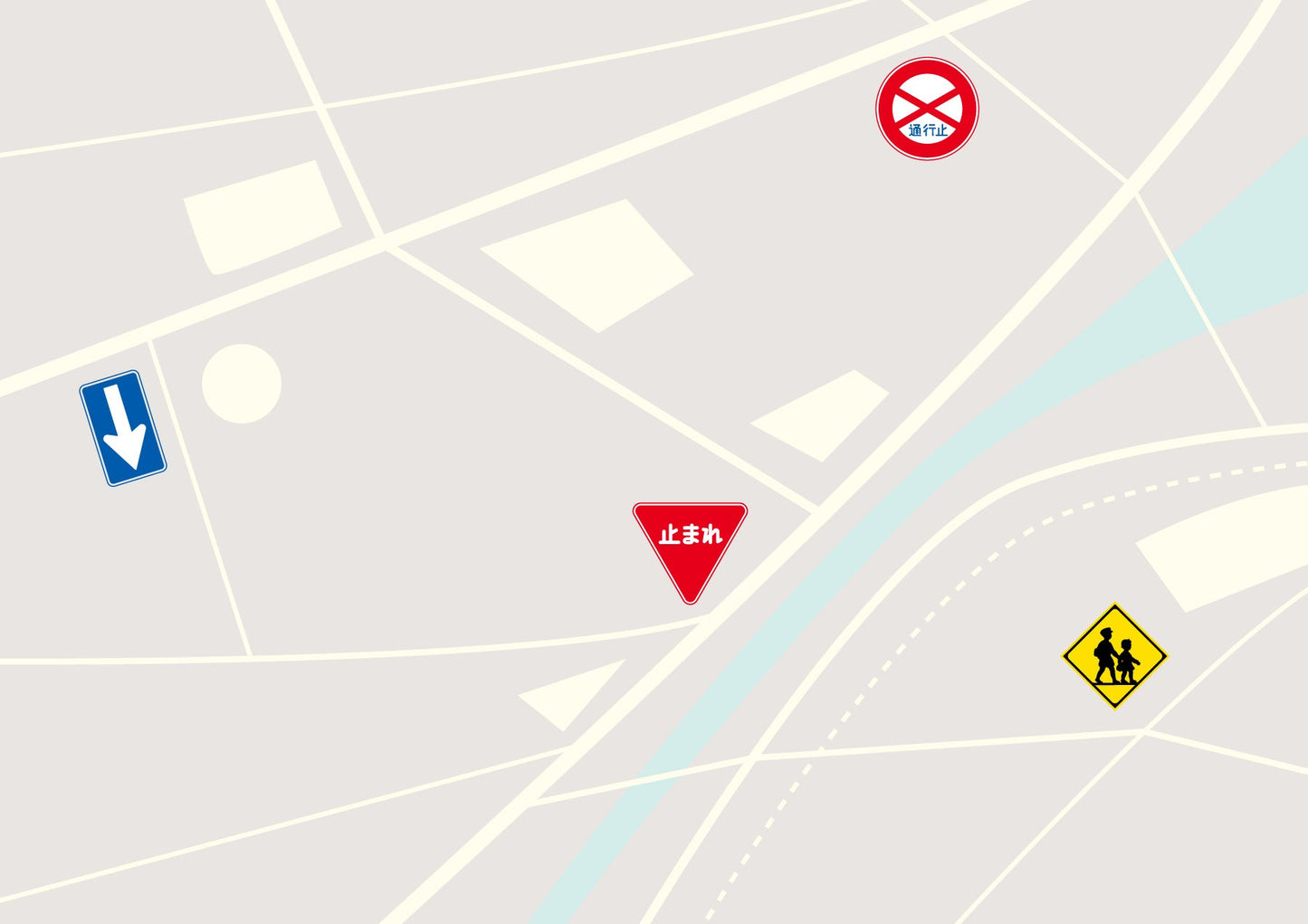 規制標識 S318 時間制限駐車区間 ステッカー50角5枚セット