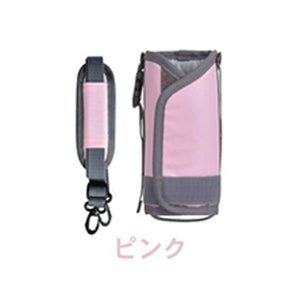 マルチボトルホルダー サイズ調整可 温冷両用 800ml/1L用 ピンク