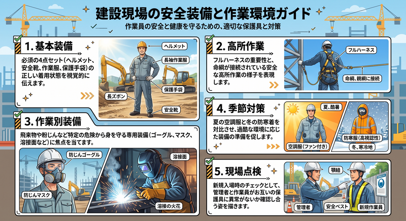 建設現場で揃える安全保護具チェックリスト【新規入場者向け】