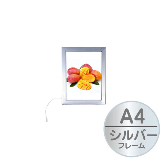 イージーライトパネル　屋内用　ツヤ無シルバー　Ａ４　角型　（５９４８１Ａ４＊）
