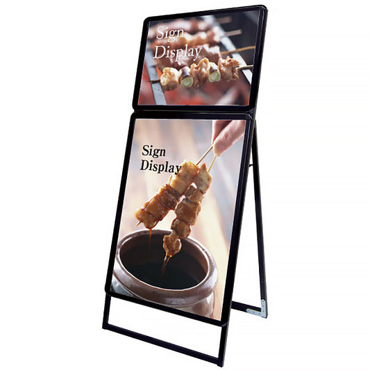 ポスターグリップスタンド看板コンビ　屋外用　Ｂ２Ｂ１片面　ブラック　ＰＧＳＫＣ－Ｂ２Ｂ１ＫＢ－Ｇ