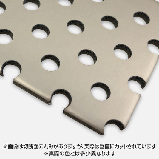 アルミ複合板　カラーエースパンチング　Ｐステン　Ｃ２４０ＦＦ　３ｍｍ　１０００×２０００　５φ１５Ｐ　バラ