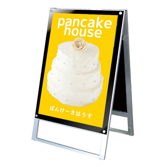 ポスター用スタンド看板マグネジ　Ａ１　両面　ブラック　ＰＳＳＫＭＮ－Ａ１ＲＢ