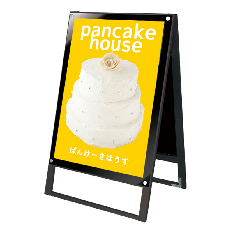 ブラックポスター用スタンド看板マグネジ　Ａ１　両面　ブラック　ＢＰＳＳＫＭＮ－Ａ１ＲＢ