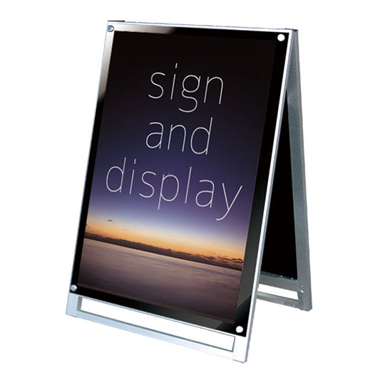 ポスター用スタンド看板マグネジ　Ａ１　ロー　両面　ブラック　ＰＳＳＫＭＮ－Ａ１ＬＲＢ