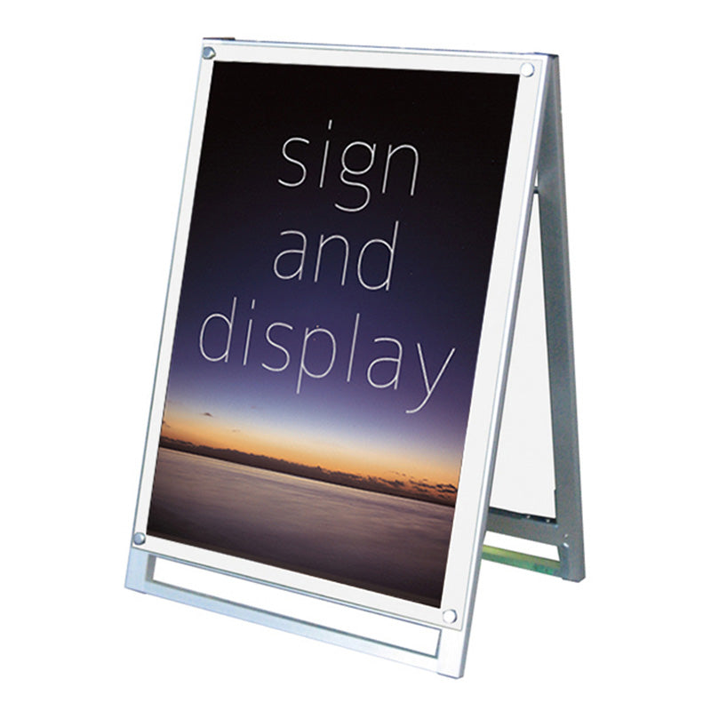 ポスター用スタンド看板マグネジ　Ａ１　ロー　両面　ホワイト　ＰＳＳＫＭＮ－Ａ１ＬＲＷ