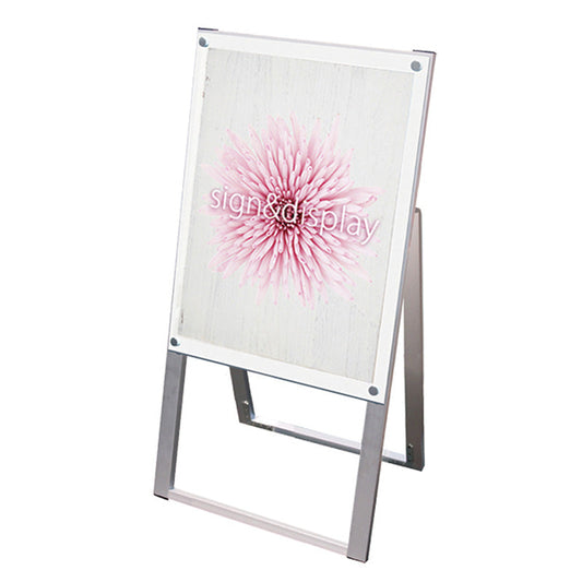 ポスター用スタンド看板マグネジ　Ａ２　片面　ホワイト　ＰＳＳＫＭＮ－Ａ２ＫＷ