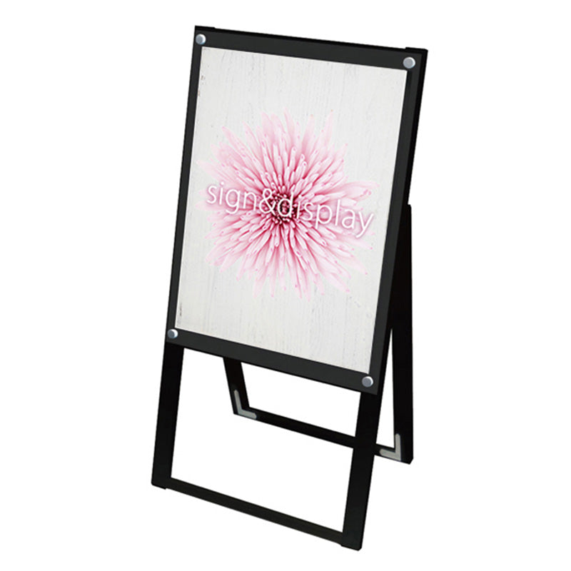 ブラックポスター用スタンド看板マグネジ　Ａ２　片面　ブラック　ＢＰＳＳＫＭＮ－Ａ２ＫＢ