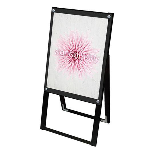 ブラックポスター用スタンド看板マグネジ　Ａ２　片面　ブラック　ＢＰＳＳＫＭＮ－Ａ２ＫＢ