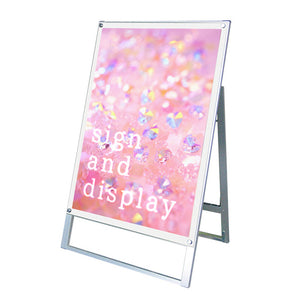 ポスター用スタンド看板マグネジ　Ｂ１　片面　ホワイト　ＰＳＳＫＭＮ－Ｂ１ＫＷ