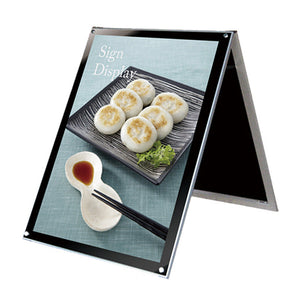 ポスター用スタンド看板マグネジ　Ｂ１　ロー　両面　ブラック　ＰＳＳＫＭＮ－Ｂ１ＬＲＢ