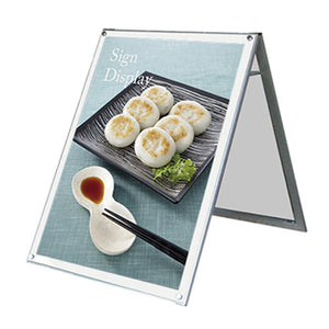 ポスター用スタンド看板マグネジ　Ｂ１　ロー　両面　ホワイト　ＰＳＳＫＭＮ－Ｂ１ＬＲＷ